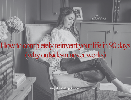 How to completely reinvent your life in 90 days (why outside-in never works)