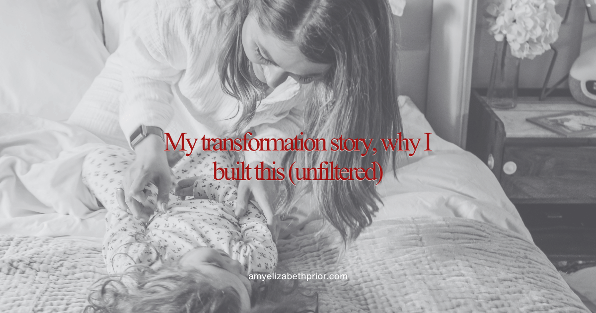 My transformation story, why I built this (unfiltered)